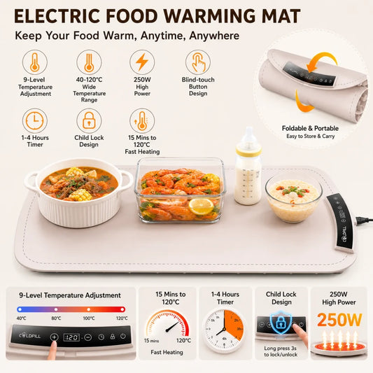 Roll Up Food Warming Mat