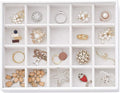Jewelry Tray Jewelry Organizer for Drawer Jewelry Organizer Tray Jewelry Drawer Organizer Stackable Jewelry Organizer Trays Drawer Jewelry Organizer 20 Grids-White